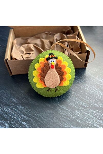 BFATASARIM سلسلة مفاتيح من اللباد على شكل طائر الدجاج