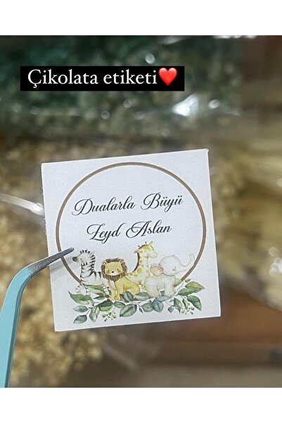 arl etiket tasarım dijital baskı merkezi Dualalarla Büyü Yazılı Çikolata Etik...