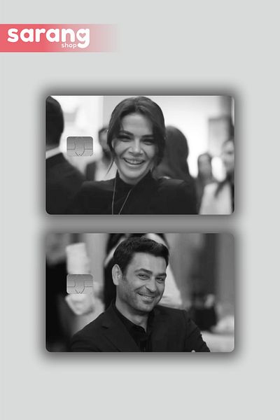 SARANG 2 Pack Alya & Cihan Card Coating Sticker Card Label