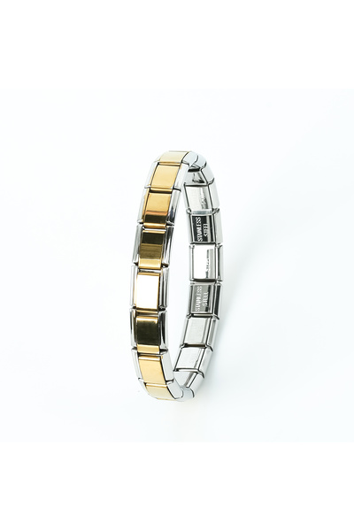 yfhobi İtalyan Charm Çelik Bileklik, 1 Adet Paslanmaz Çelik İtalyan Bileklik,...