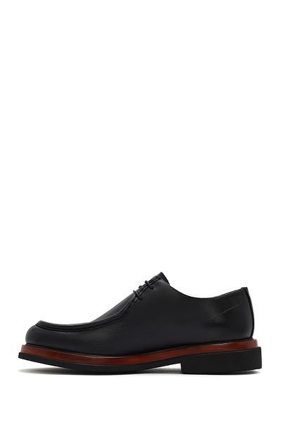 Derimod Men's Black Leather Casual Shoes 25Sfd 722318