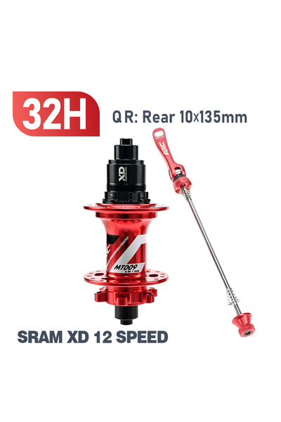 Choice محور دراجة جبلية مقاس 32H 10x135 XD ARC 6 مخالب MT009 محور أمامي 9x100...