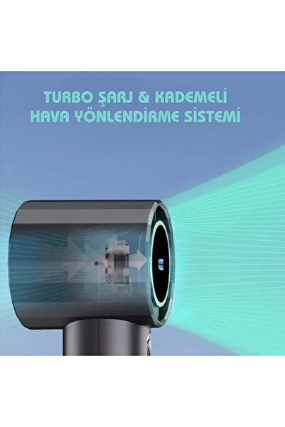 Cnsonline 100 Kademeli Turbo Mini Led Ekranlı Şarjlı Mini Seyahat Taşınabilir...