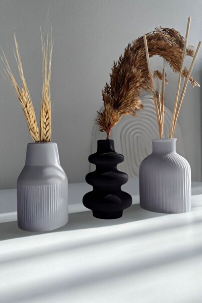rufhomedesign 3 Lü İskandinav Tarzı Bohem 12 cm Vazo Pinterest Pampas Vazosu ...
