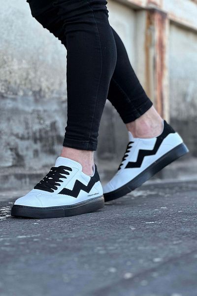 BZ Moda B160 Ορθοπεδικό Sneaker για Ανδρικά - Casual Παπούτσια Λευκό/Μαύρο