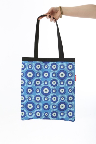 Baghashtag Evil Eye Printed Cloth Bag