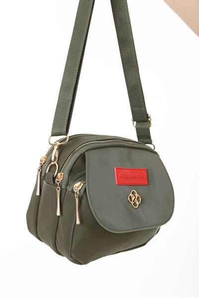 Baghashtag Αδιάβροχη δερμάτινη τσάντα 3 θέσεων με πράσινο κάλυμμα