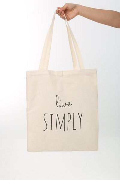 Baghashtag Live Simply Printed Cloth Bag