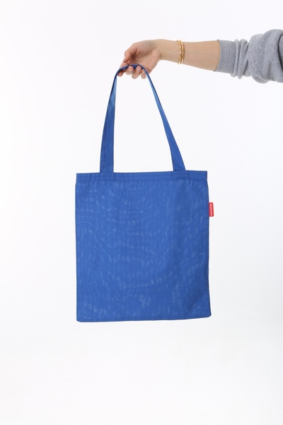 Baghashtag Baskısız Mavi Bez Çanta