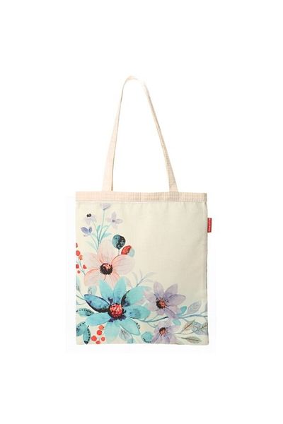 Baghashtag Έντυπη υφασμάτινη τσάντα Vivid Flowers