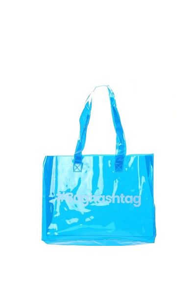 Baghashtag Μπλε διάφανη τσάντα παραλίας