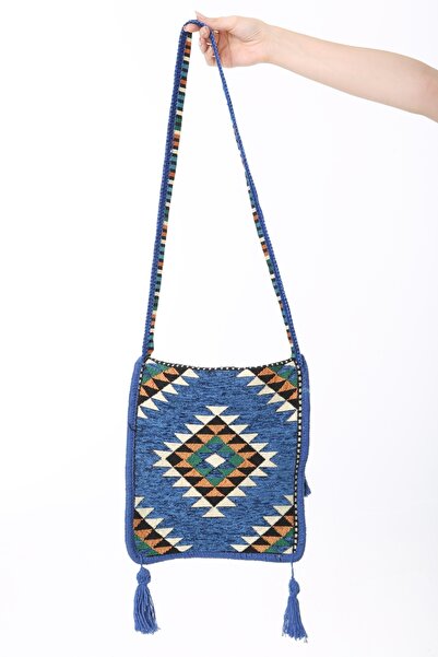 Baghashtag Τσάντα σέλας με μοτίβο μπλε χαλί