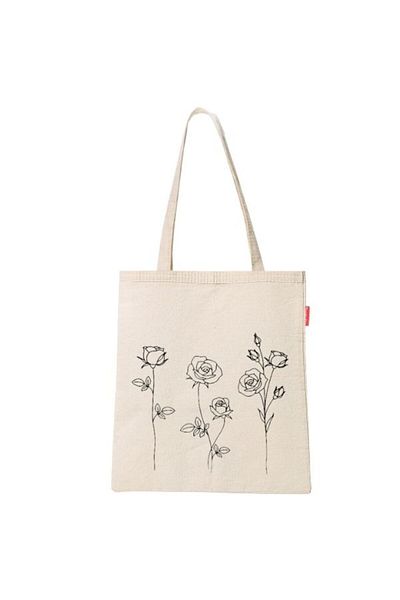 Baghashtag Cloth Bag Roses Printed