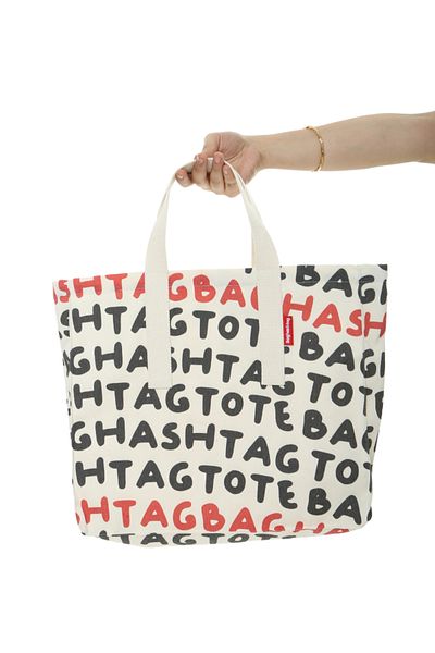 Baghashtag حمل حقيبة قماش مطبوعة