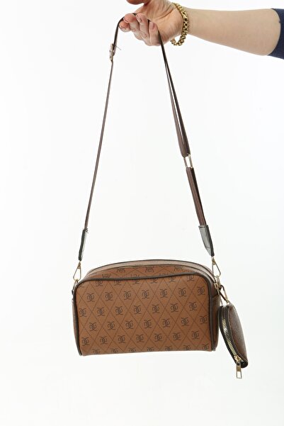 Baghashtag Δερμάτινη τσάντα Tan Minimal με διπλό φερμουάρ