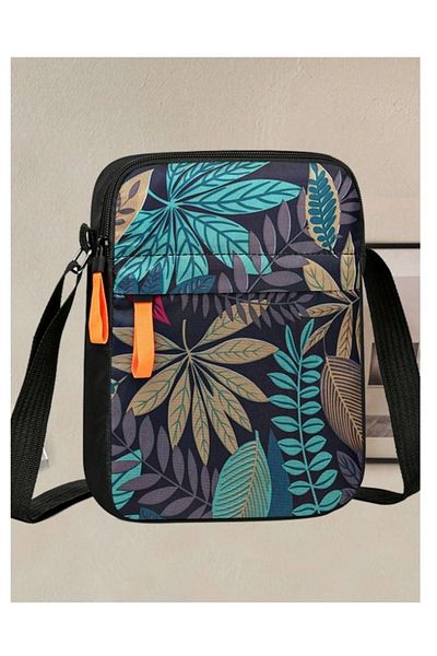 Generic Men's Crossbody Bag Nylon Canvas Outdoor Sports Travel Bag 23*17cm Bohemian Style