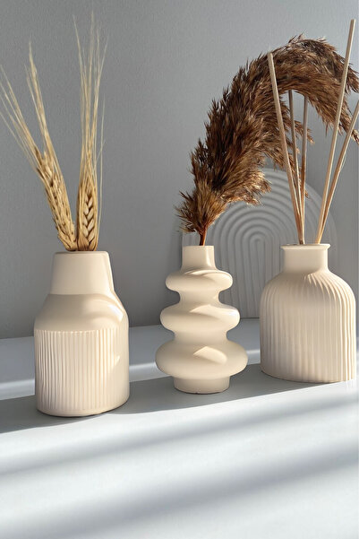 rufhomedesign 3 Lü İskandinav Tarzı Bohem 12 cm Vazo Pinterest Pampas Vazosu ...