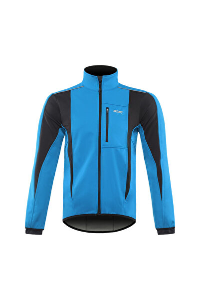 Choice سترة ركوب الدراجات الشتوية الدافئة باللون الأزرق مقاس XXL، ملابس خارجي...