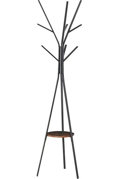 Generic Elegant and modern vertical clothes hanger for hanging clothes and jackets, black color