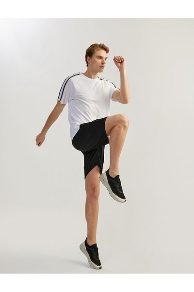 Koton White Short Sleeve Sport T-Shirt