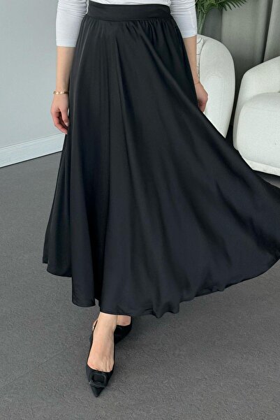 Hazamoda Fusta Kiloş din satin neagră