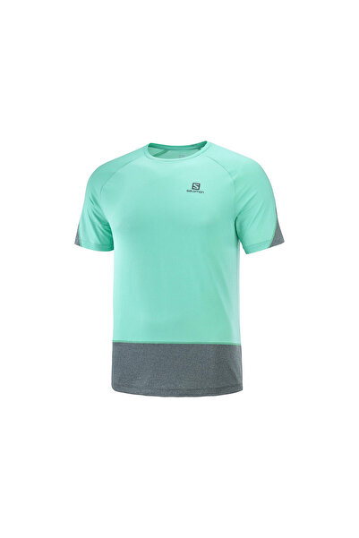 Salomon LC1721600 Cross Run Erkek Tişört YEŞİL