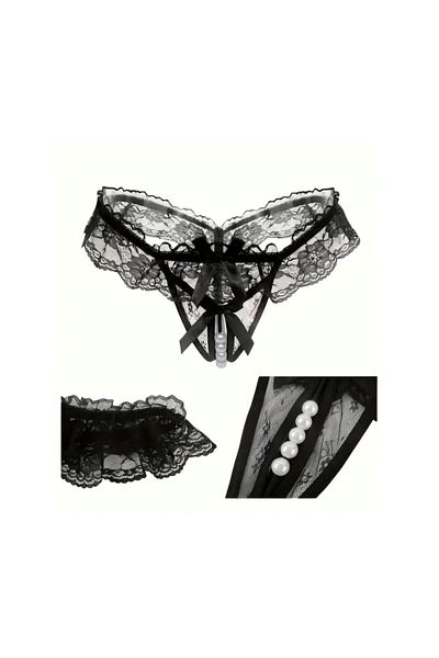 G&H UNDERWEAR Thong-String-Panty with Pearl