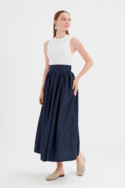 Birgül Bektaş Navy Blue Glory Skirt