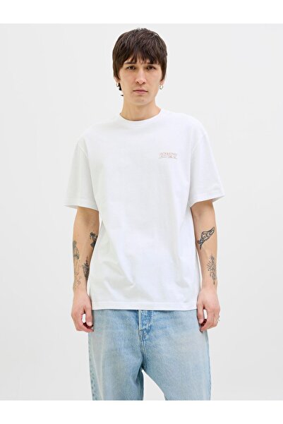 Jack & Jones T-shirt Rückenprint Rundhalsausschnitt T-shirt