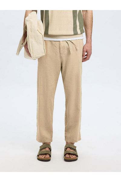 Selected Homme Hose 100% Leinen