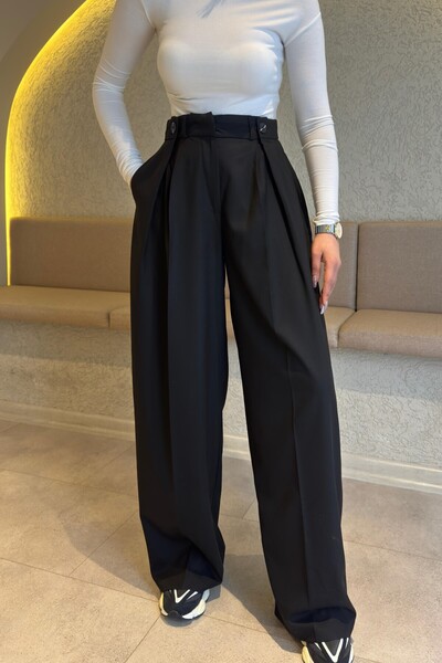 Suziş KADIN PİLE VE DÜĞME DETAYLI PALAZZO PANTOLON 50920