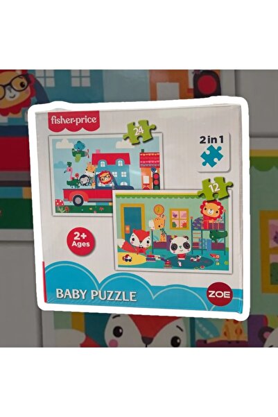FISHER PRICE Baby Puzzle 2in1 / Eğitici Puzzle / 2 Yaş Ve Üzeri Çocuklar Için