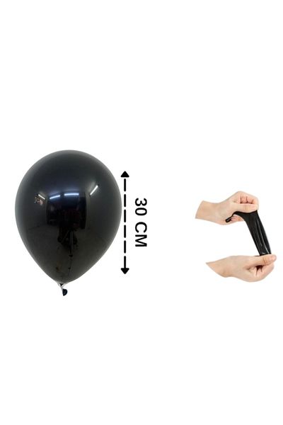 Balon marketi Balloonist Sister - 12 Inch Black Balloon 100 Pack Graduation, Baby Shower, Holiday, Mawlid