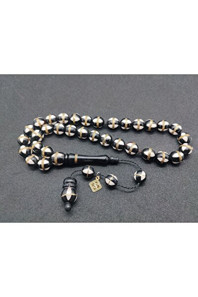 İskeçe Tesbih Halil Hilmi Master Work Circle Model Mine and Silver Coiled Lar...