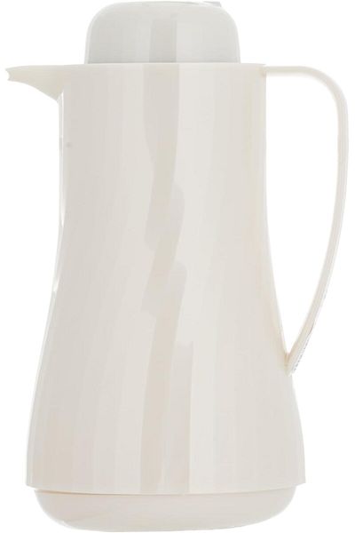 ALSAIF Blu Coffee And Tea Vaccum Flask In White / Leak-proof And Keeps Drinks Hot 1 Liter