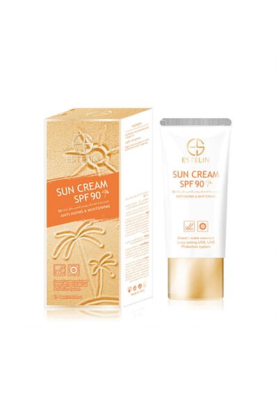 Estelia Anti-aging whitening sun cream with SPF 90 anti-aging and whitening
