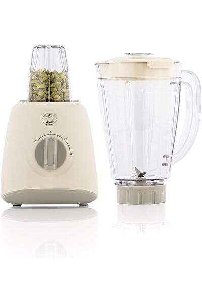 Other Al Saif 500W Electric Blender with Grinder, Stainless Steel, Speed Control, 1.5 L, White/Gray (E0604