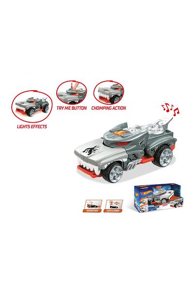 Mondo Car With Lights And Sounds, Monster Action-hotweiler, Hot Wheels