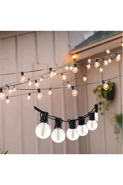 Generic Outdoor String Lights Waterproof LED Garden Lights for Home, Patio, Backyard, Party, 15m
