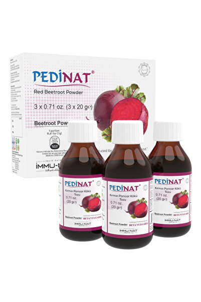 İmmu-Nat Immunat Pedinat Kırmızı Pancar Kökü Tozu 3x20 Ml