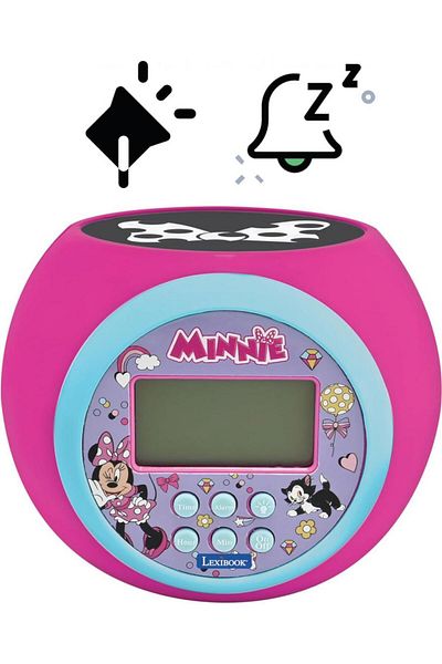 LEXIBOOK ALARM CLOCK WITH PROJECTOR, MINNIE MOUSE