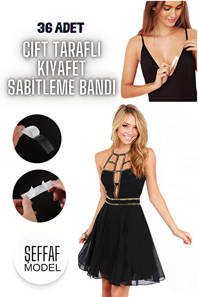 Lurette Vücut Ve Kıyafet Için Çift Taraflı Sabitleme Dekolte Abiye Gelinlik E...