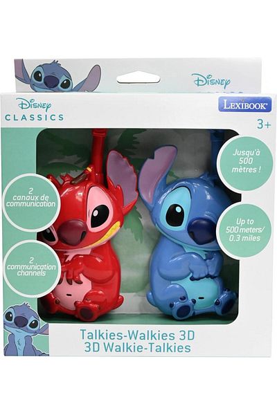 LEXIBOOK Walkie-talkie 3d, 500 M, Disney Stitch,