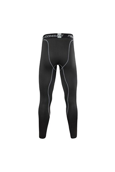 Choice بنطلون ضيق أسود متعدد الخطوط للرجال لممارسة رياضة الجري واللياقة البدن...