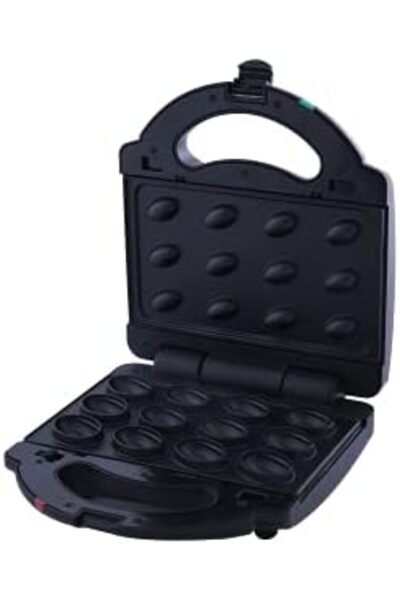 ALSAIF Electric Donuts Maker 2 Slice Small 2 In 1 Donuts, Nuts Maker, Non-stick, 1400w, Black