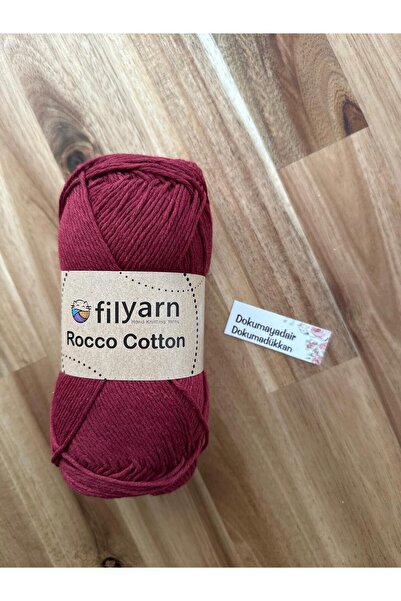 Filyarn Rocco Cotton Koton Pamuk 100 Gr Punch Amigurumi El Örgü İpliği-Bordo ...