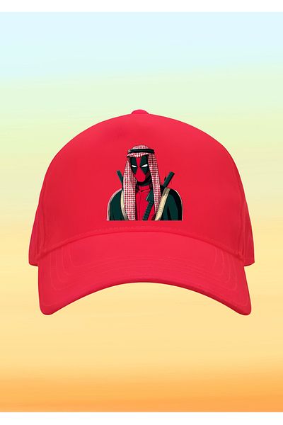 relaxbaskı Kefiyeli Deadpool Printed Children's Hat