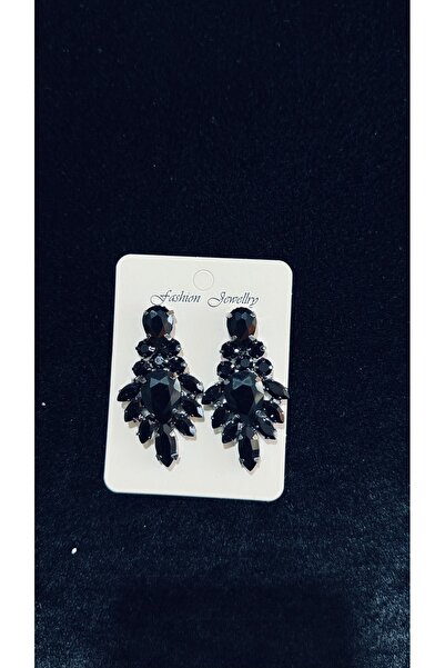 Butik Kristal Taşlı Düğün Kına Nişan Nikah Abiye Gelin Küpesi