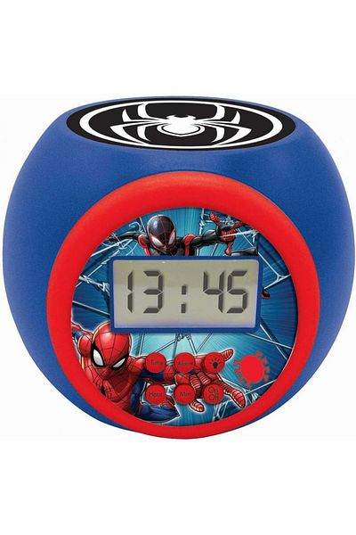 LEXIBOOK Ceas deșteptător cu proiector, Spider-man