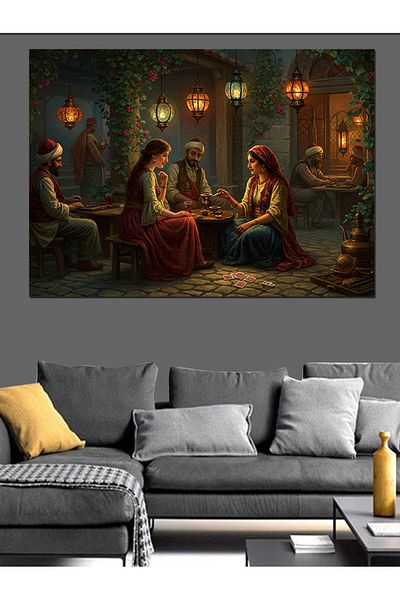 Tablomega Candlelight Calm Chat Decorative Canvas - Mdf Wooden Painting